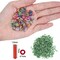 9600pcs Tube Beads Kit Glass Bugle Seed Beads Small Craft Beads for DIY Bracelet Necklaces Crafting Jewelry Making Supplies with Two Crystal String (7mm, 400 Per Color, 24 Colors)